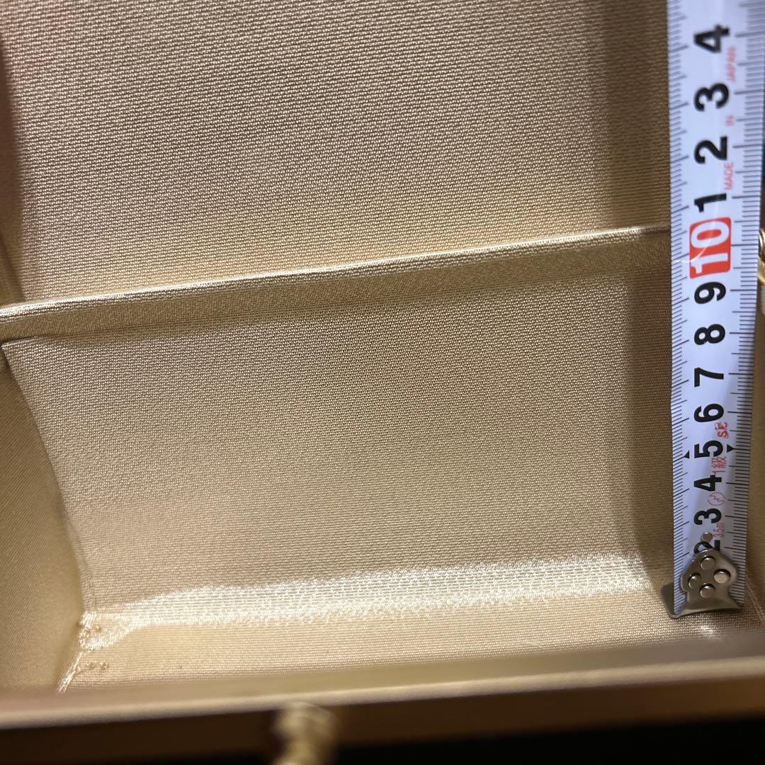 ブラック花柄和装用バッグと下駄セット