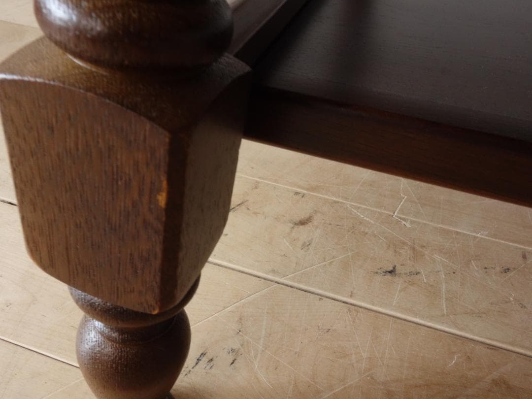 飛騨産業　キツツキ　センターテーブル　ＵＳＥＤ　再塗装済