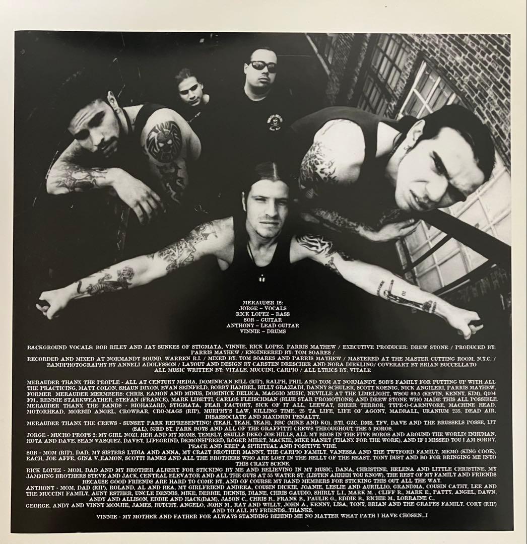 洋楽 MERAUDER master killer LP gold nyhc