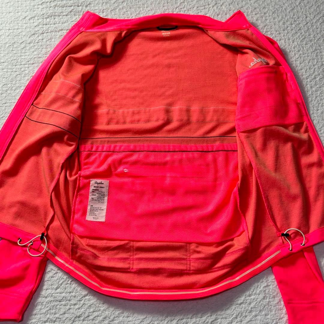 【美品】Rapha ブルべ ジャージ 長袖 サイクルジャージ ピンク M