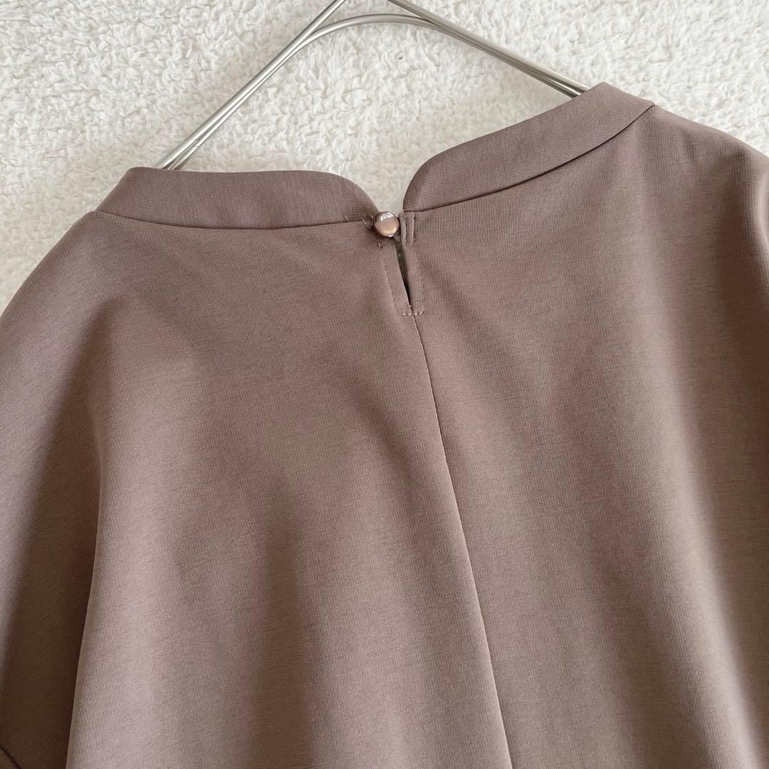 【美品】 クラシトリップス 北欧暮らしの道具店 ポンチ素材のワンピース モカ