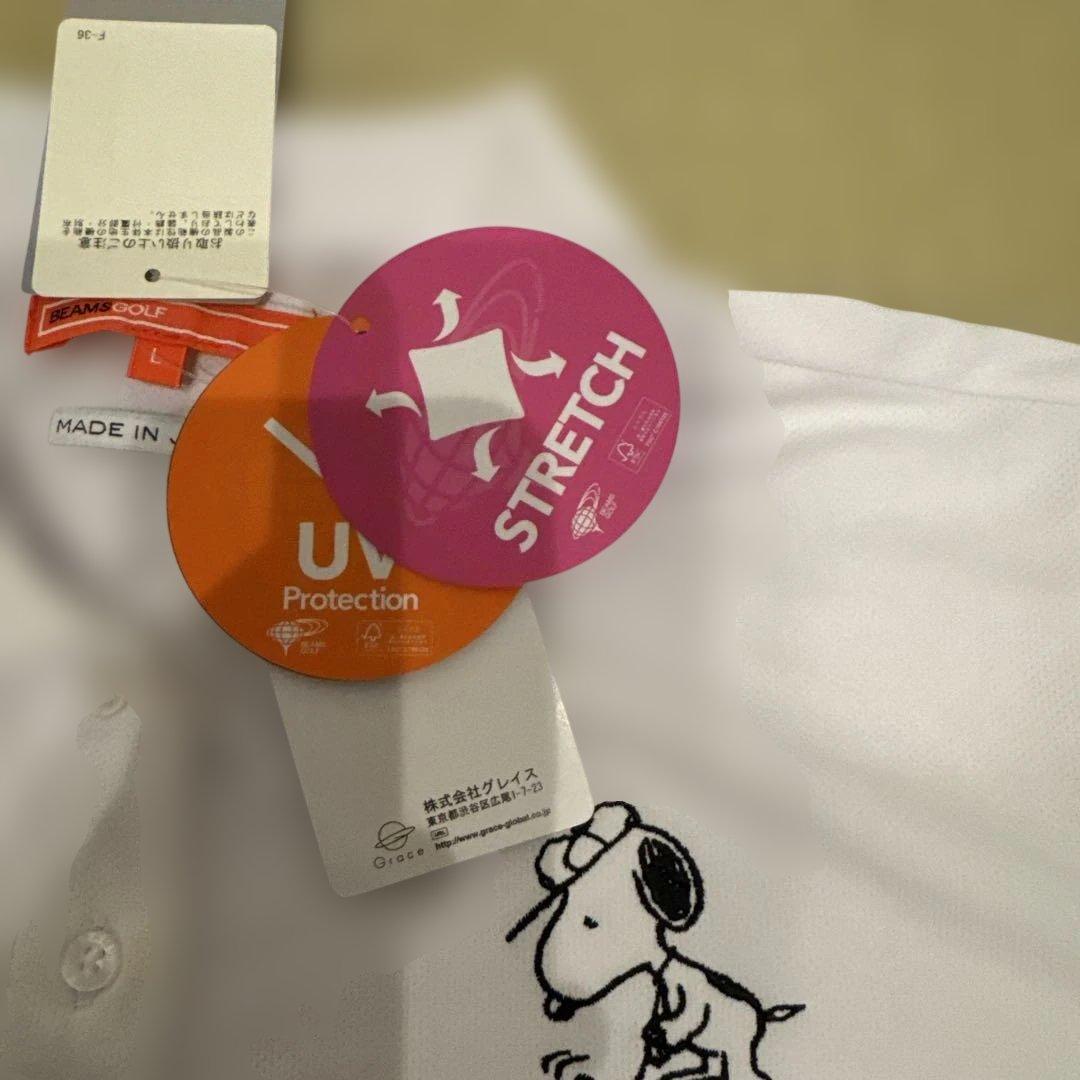 ビームス　ゴルフ　完売　スヌーピー　ポロシャツ　L タグ付き新品