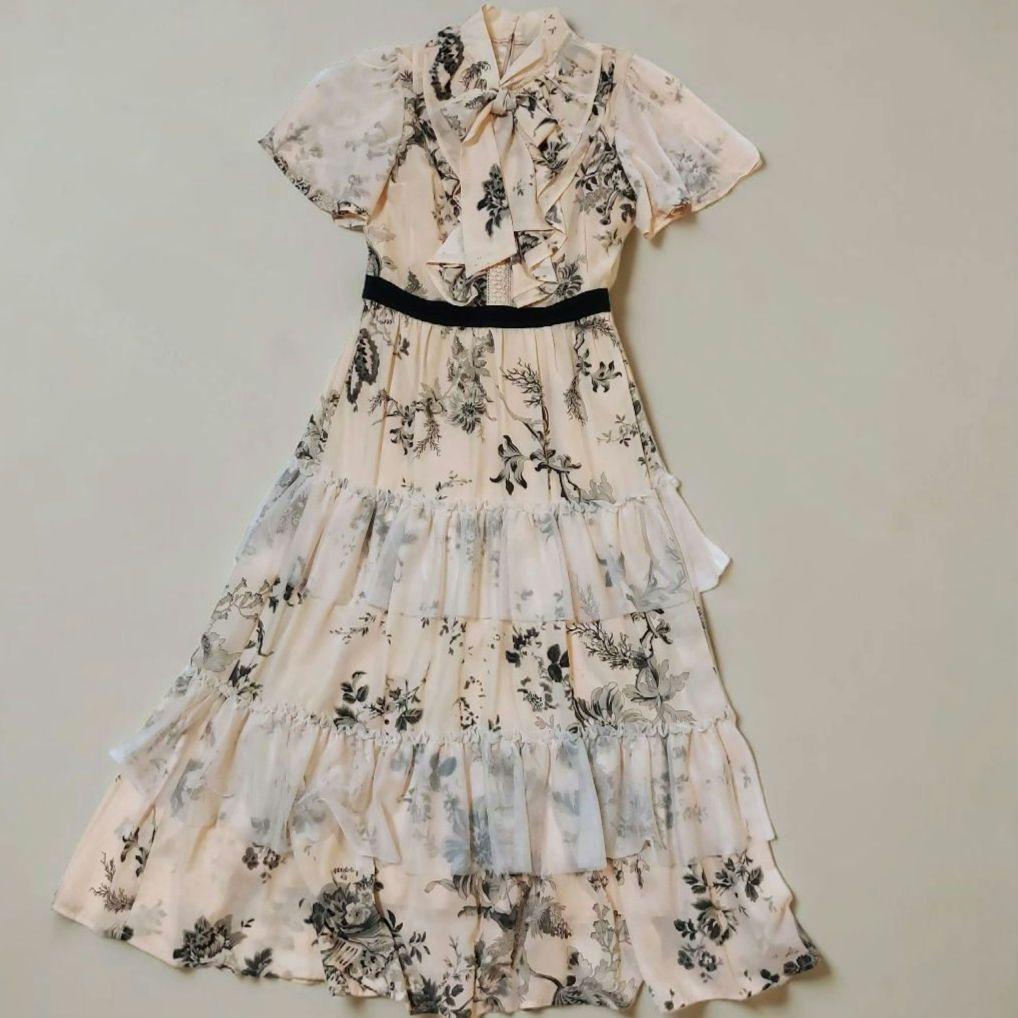 EmiriaWiz エミリアウィズチュールティアード リボン 花柄 ワンピース