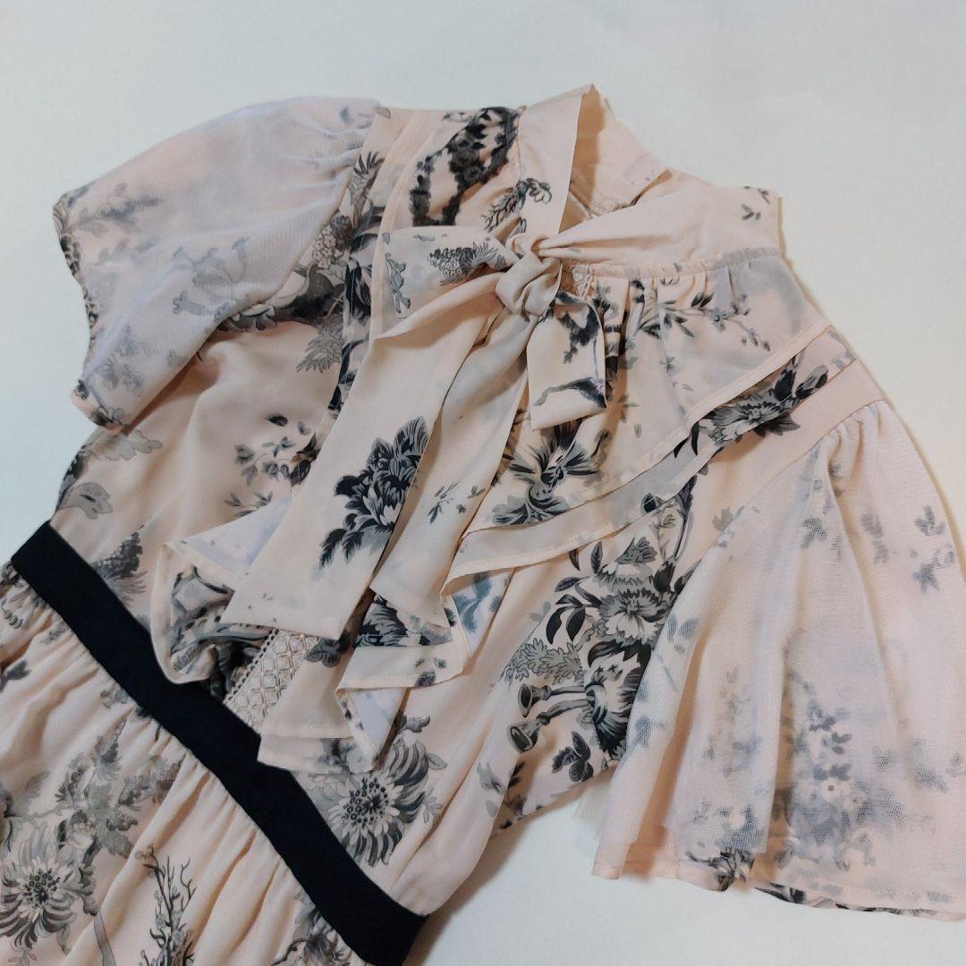 EmiriaWiz エミリアウィズチュールティアード リボン 花柄 ワンピース