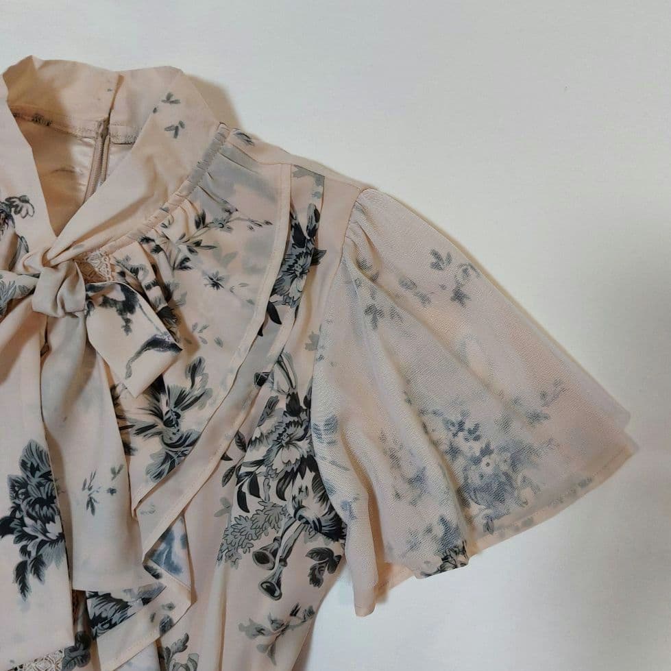 EmiriaWiz エミリアウィズチュールティアード リボン 花柄 ワンピース