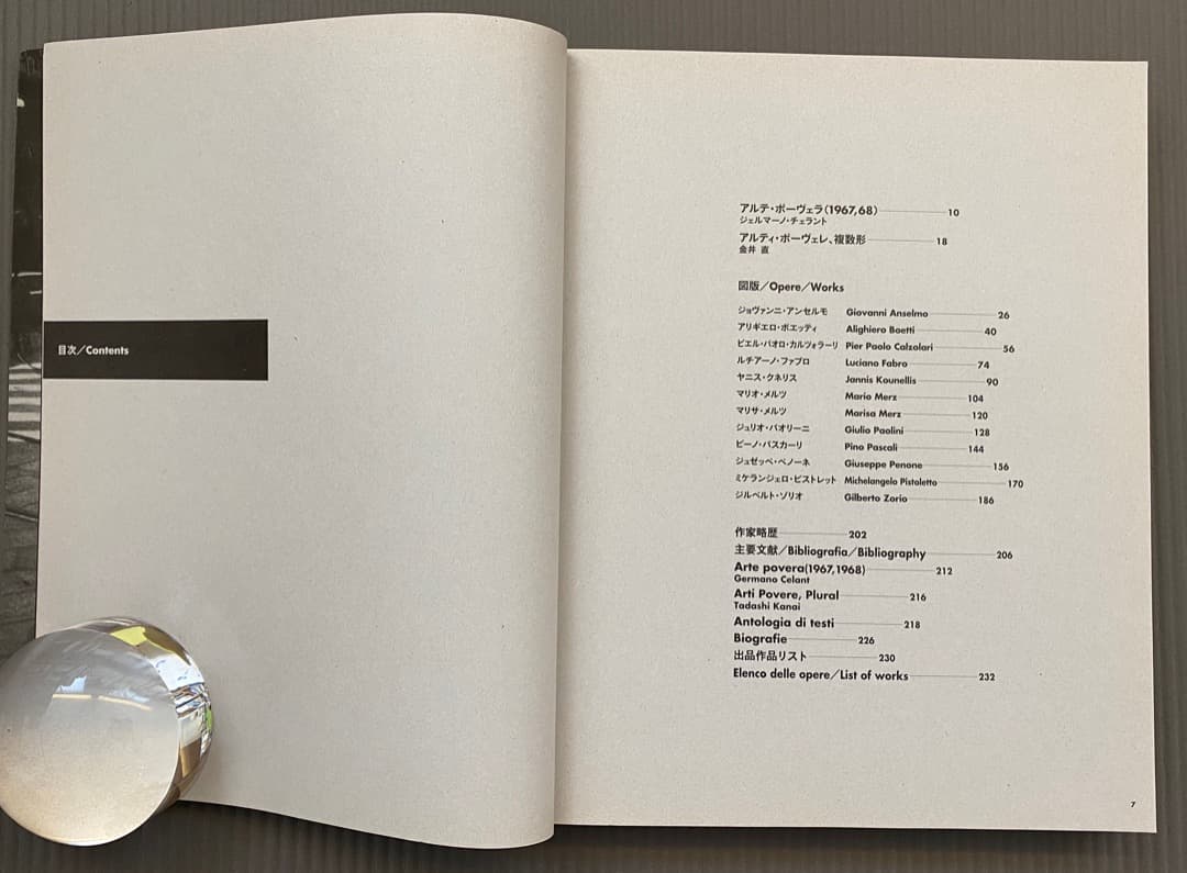 「アルテ・ポーヴェラ　貧しい芸術」展カタログ、豊田市美術館、2005年