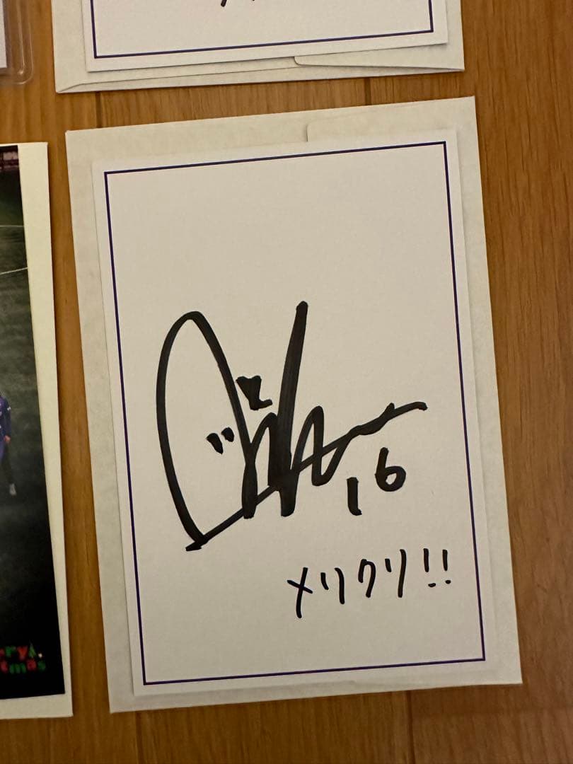 サンフレッチェバイオレットクリスマス レジーナ 直筆サイン 左山桃子 柳瀬楓菜