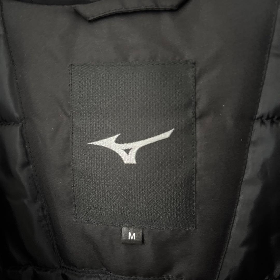 ミズノ公式 ブレスサーモ中綿 ミドル丈コート 黒　Mサイズ