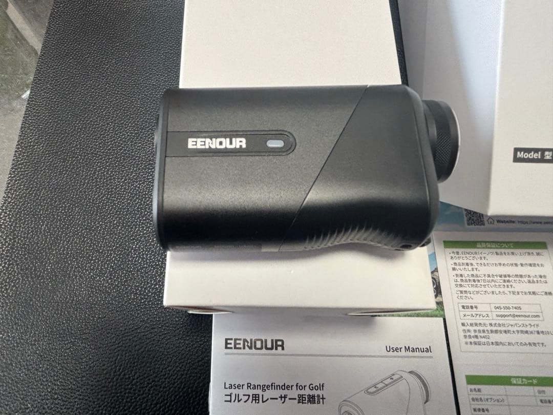 EENOUR ゴルフレーザー距離計 LCD U800+3点間計測付き ブラック