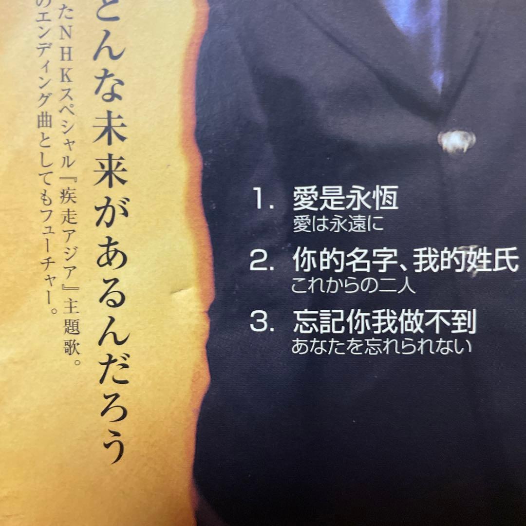 ジャッキー・チュン 張學友 愛は永遠に 8cm cd 希少