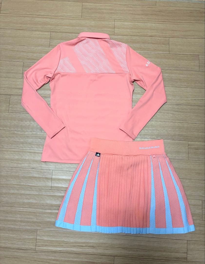 【新品M】adidas セットアップ ポロ & プライムニット プリーツスカート