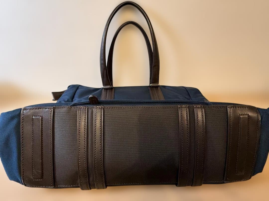 TUMI トートバッグ ネイビー ブラウン