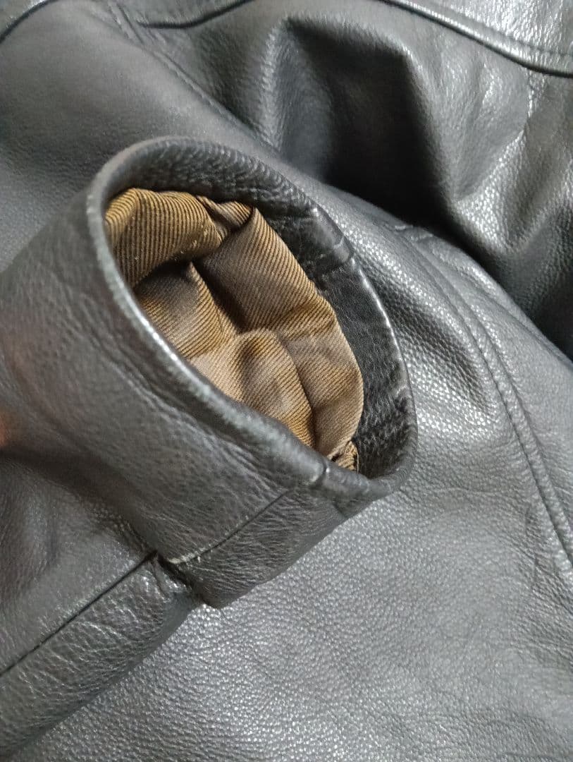 ベンシャーマン　本革 スポーツジャケット ブラック XL