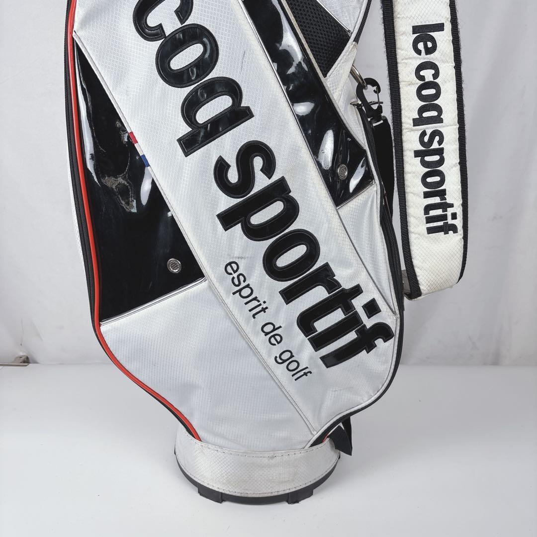 ルコックスポルティフ キャディバッグ ゴルフバッグ 6分割 ホワイト
