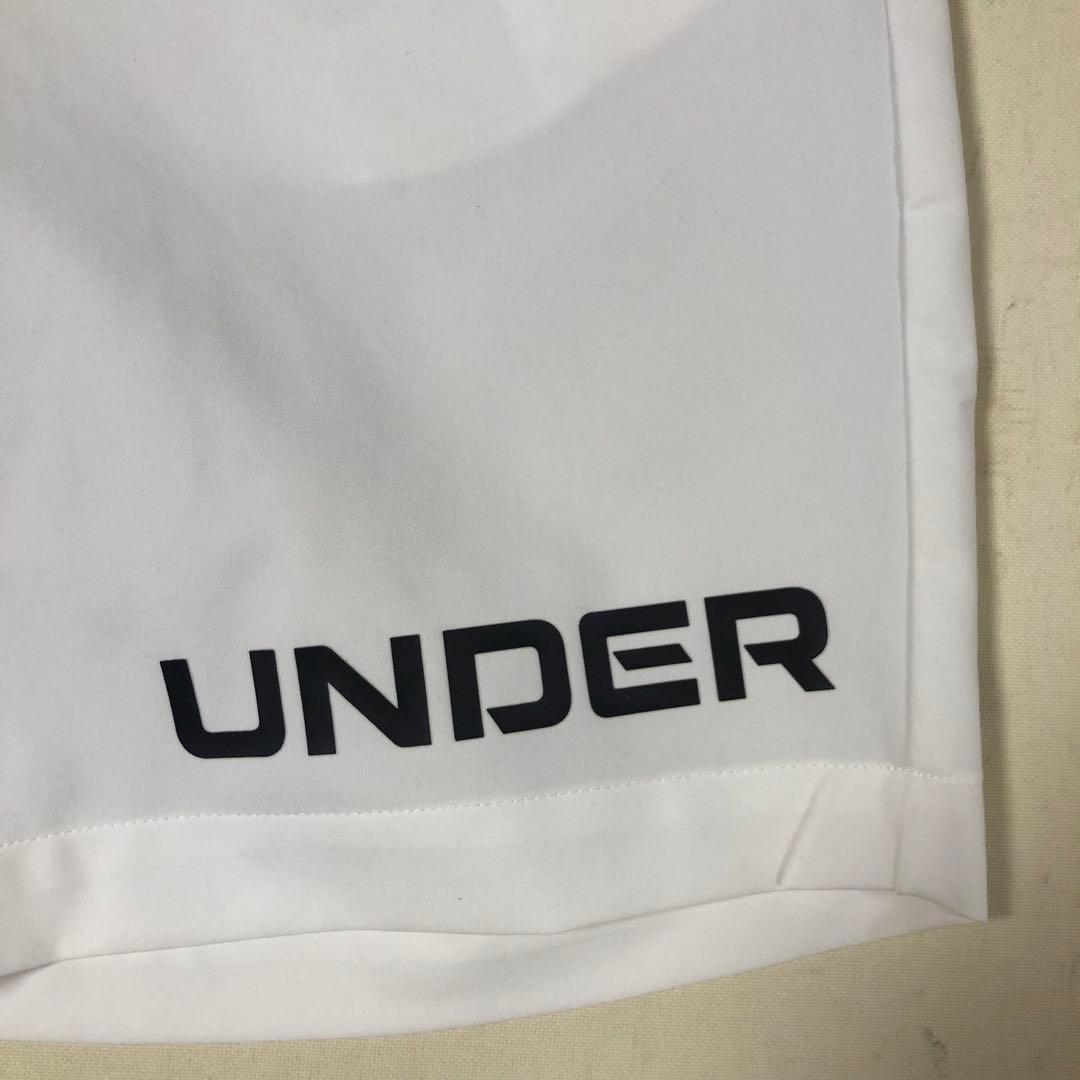 アンダーアーマー ゴルフ ストーム ショート ハーフ パンツ ホワイト Lサイズ