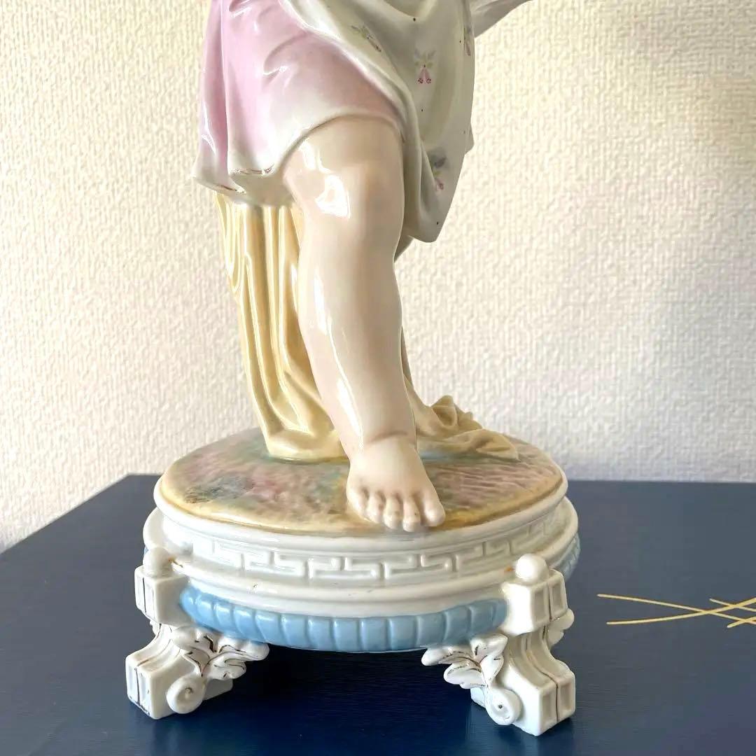 ・バスケットの少女・マイセン・陶器製・高さ３７.５cm・Meissen・
