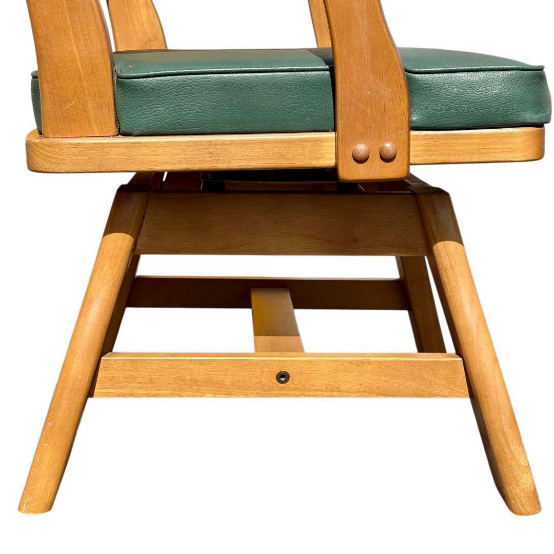 【三連休セール】カリモク ダイニングチェア RUSTIC 回転椅子 肘掛け付