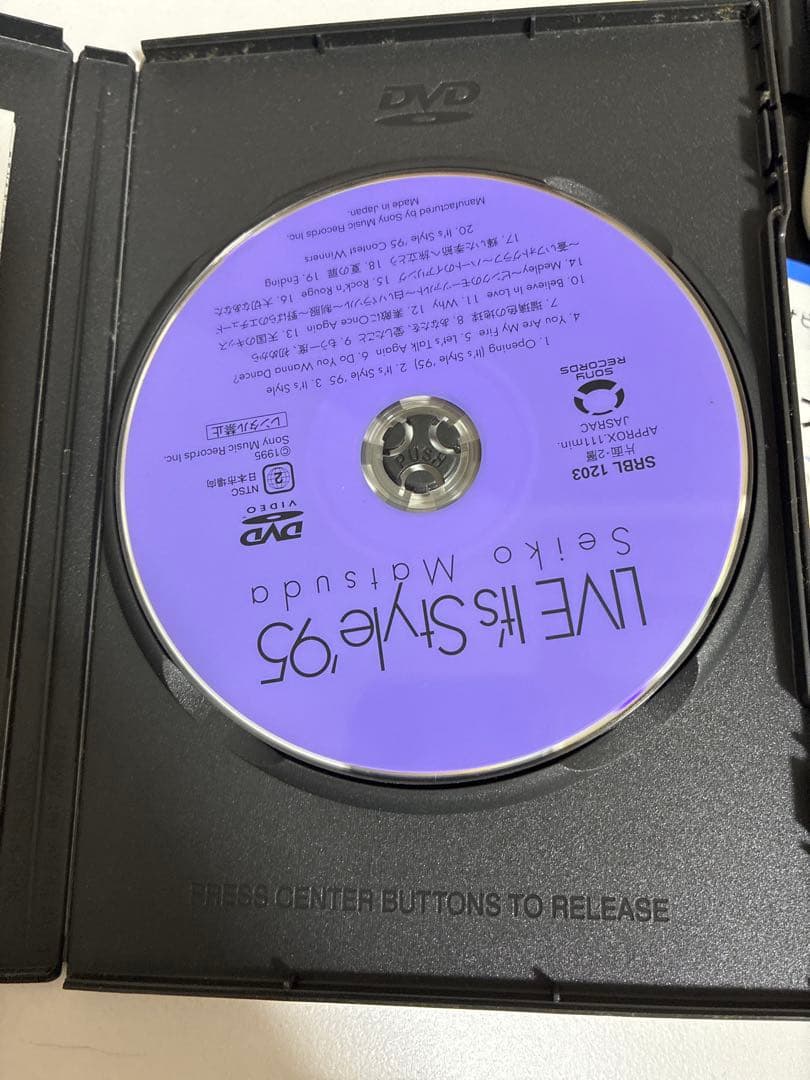 亜*蘭様 新品　松田聖子　LIVE「It’s Style ’95」DVD 希少