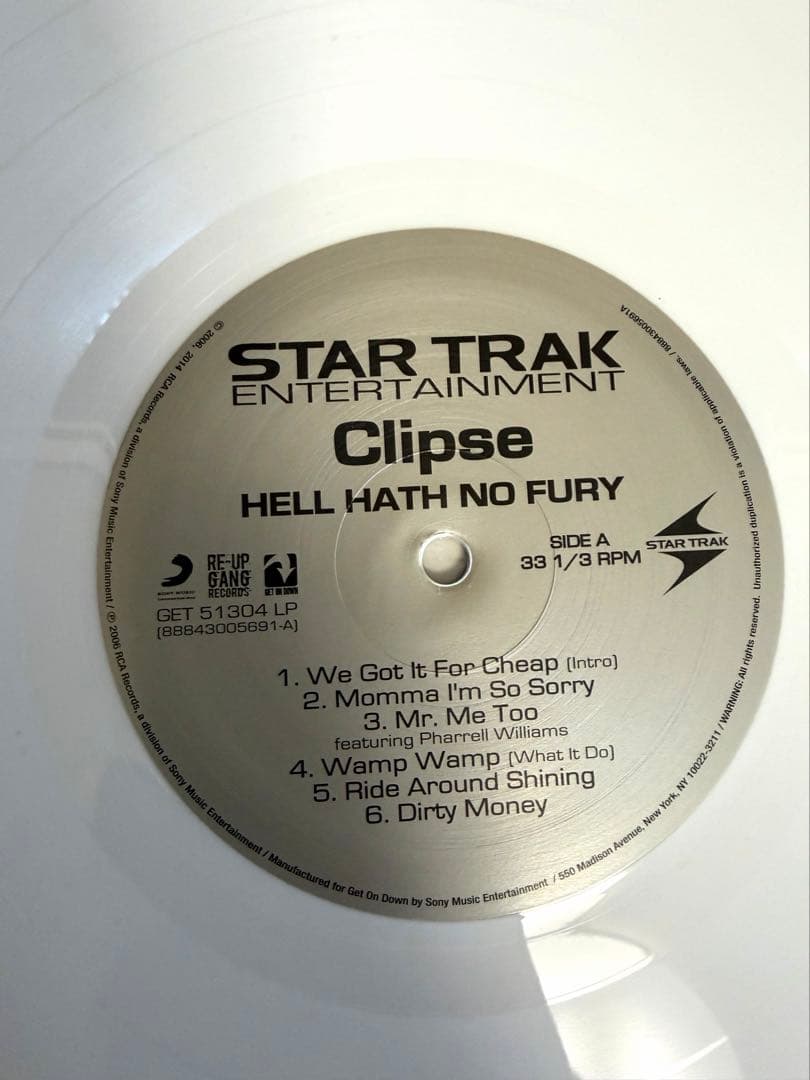 Clipse Hell Hath No Fury アナログ レコード