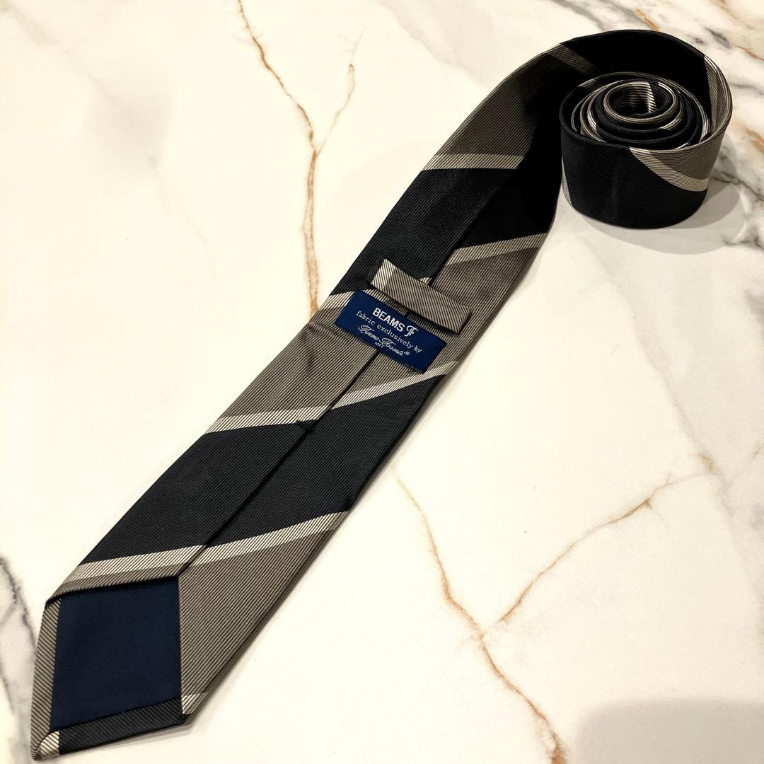 極美品✨BEAMS F × Fermo Fossati レジメンタル ネクタイ
