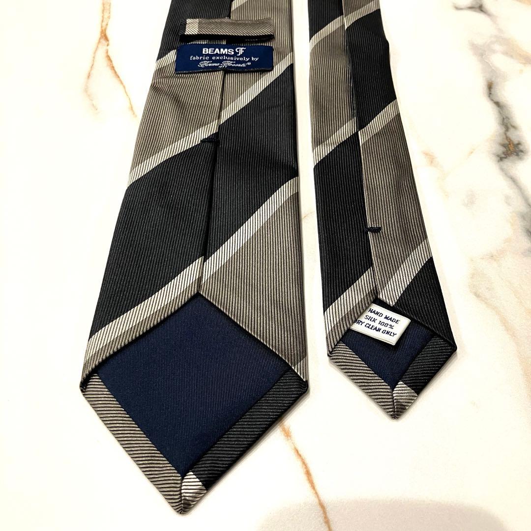 極美品✨BEAMS F × Fermo Fossati レジメンタル ネクタイ