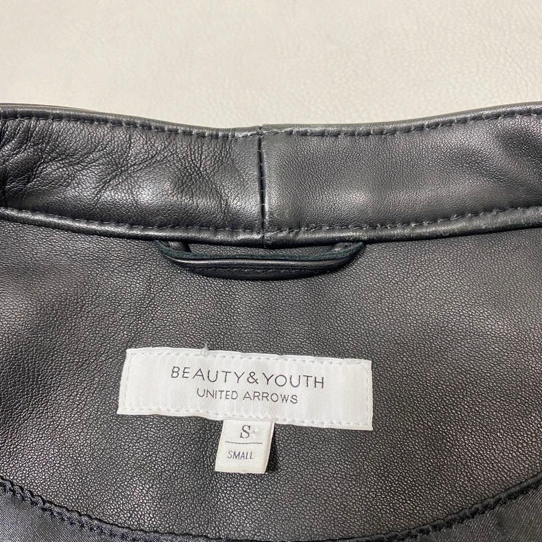 ビューティアンドユース メンズ BY シープ シングルライダース 羊革