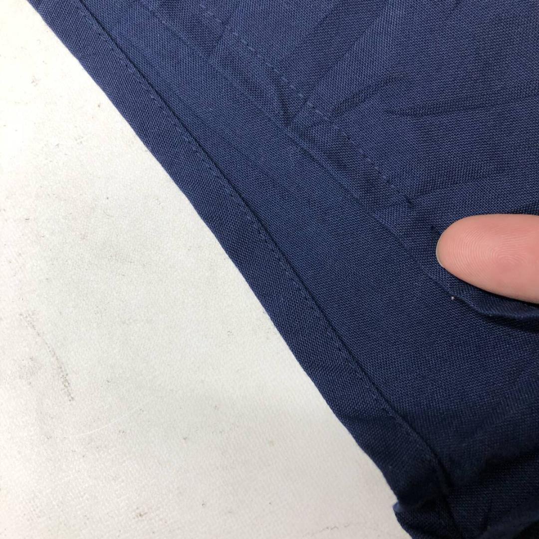 80s 90s アシックス バレーパンツ ネイビー L 日本製 LD3275