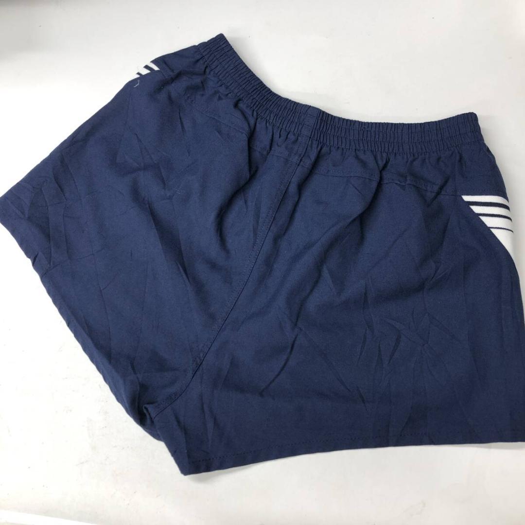 80s 90s アシックス バレーパンツ ネイビー L 日本製 LD3275