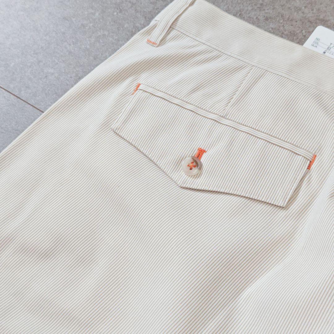 【フィラ/FILA】タグ付きゴルフハーフパンツ ストライプ ストレッチ W92