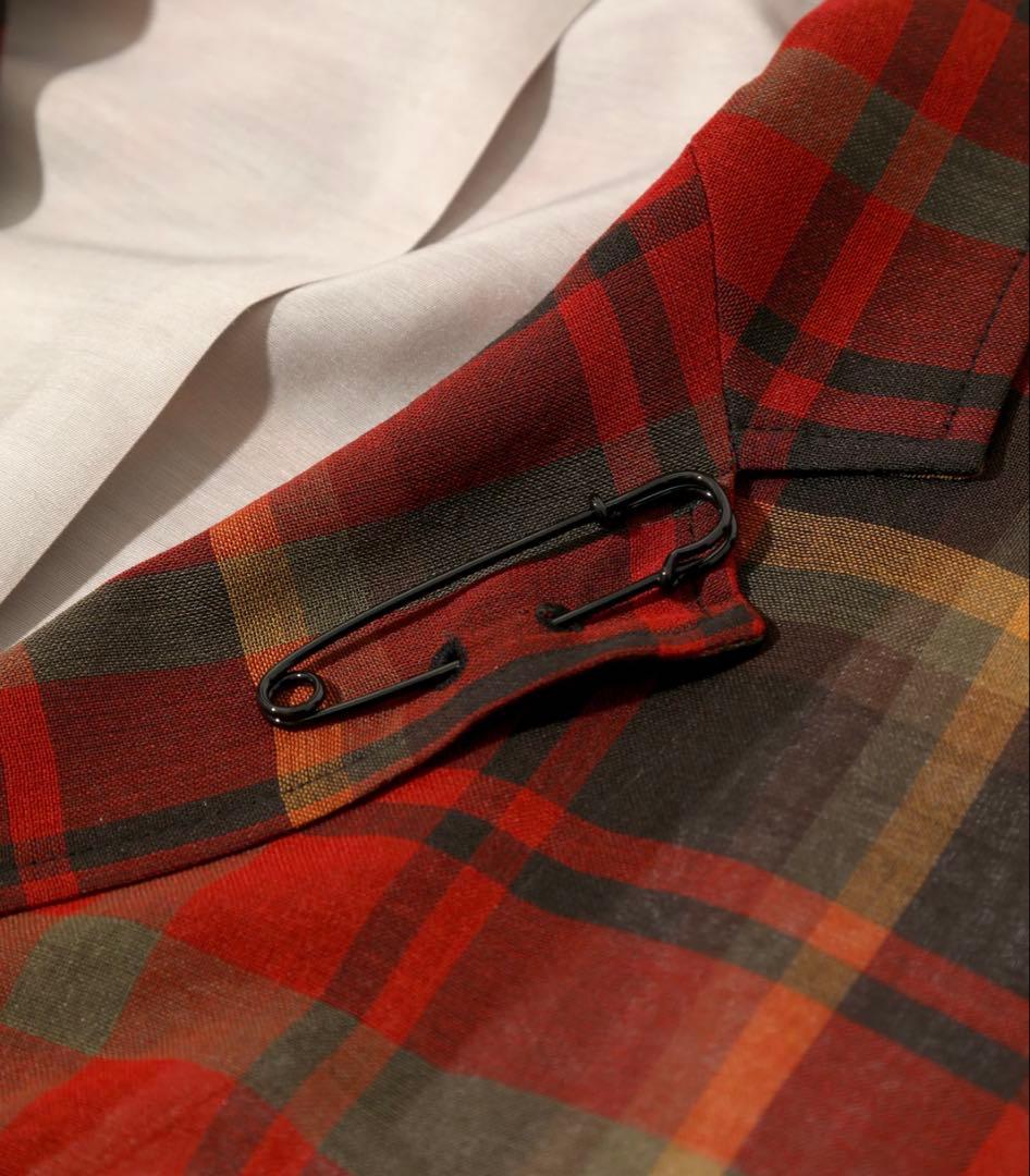 needles W/N MADRAS CHECK 赤　セットアップ　上下セット