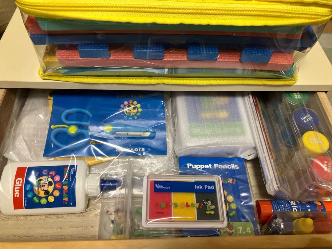 ディズニー英語システム DWE レッツプレイ リモコン マット 工作 知育