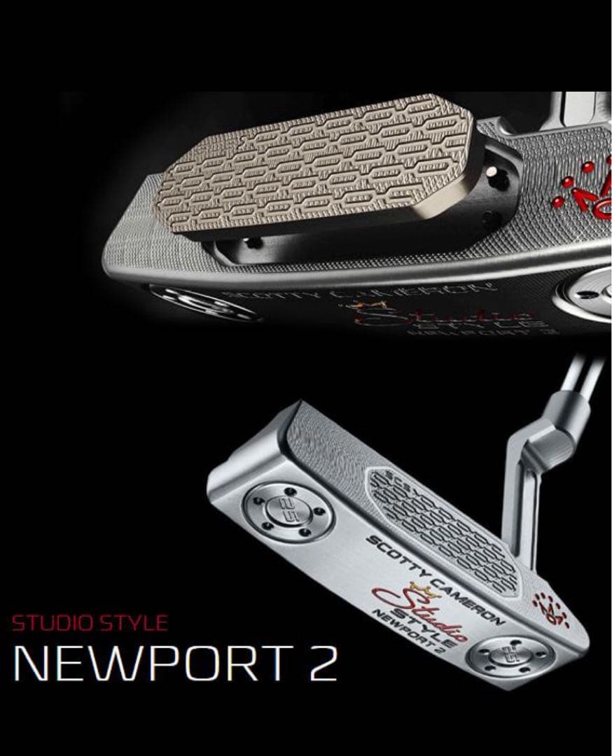 スコッティキャメロン　ニューポート2 スタジオスタイル　新品未使用ゴルフ　パター