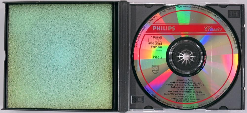 (2CD) アッカルド 「ロッシーニ：弦楽ソナタ」 国内 PHCP-3608～9