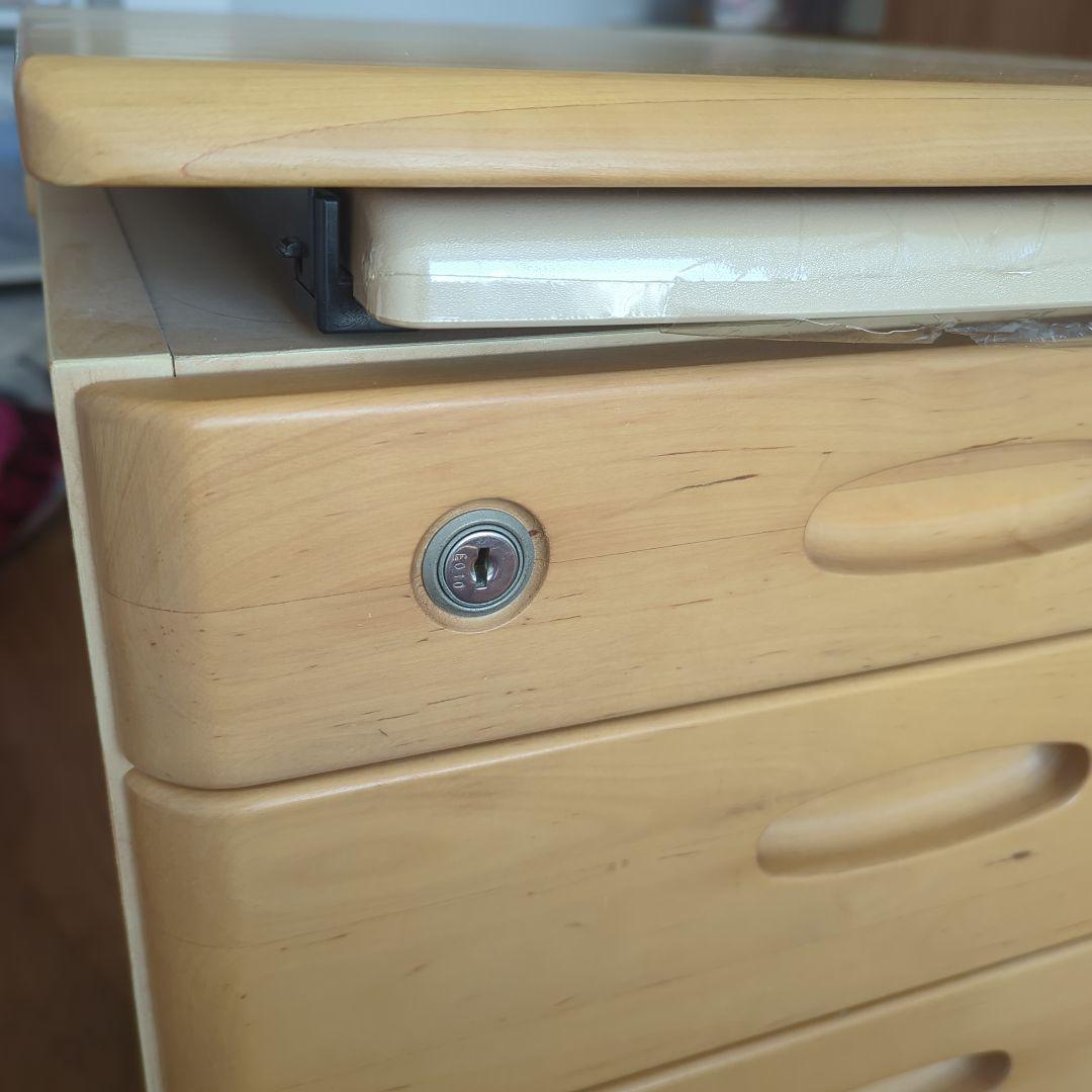 ITOKI 3段キャビネット ナチュラルカラー