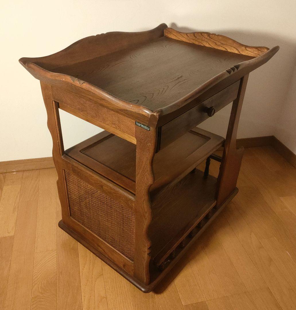 karimoku カリモク コロニアル キャスター付 キッチンワゴン