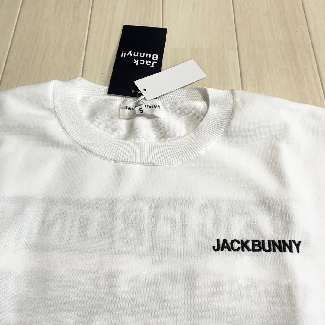 新品■17,600円【ジャックバニー】メンズ　長袖ウェア 5/L セーター　白