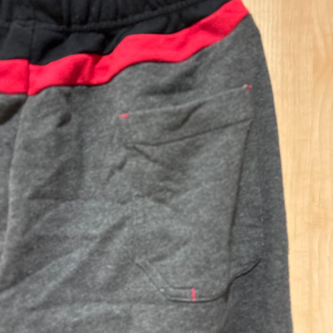 新品 hummel スエットジャージ上下セットアップ 赤グレー Mサイズ