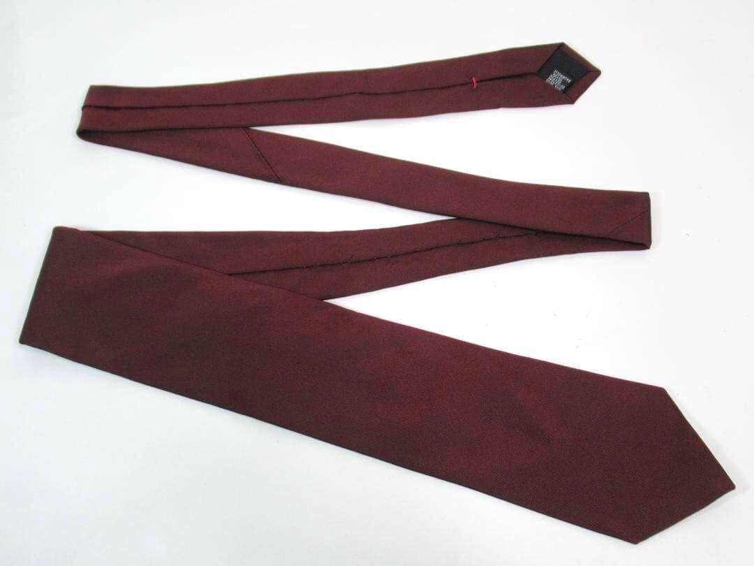 TIEYOURTIE タイユアタイ シルク ネクタイ 無地調織 濃赤 ボルドー系