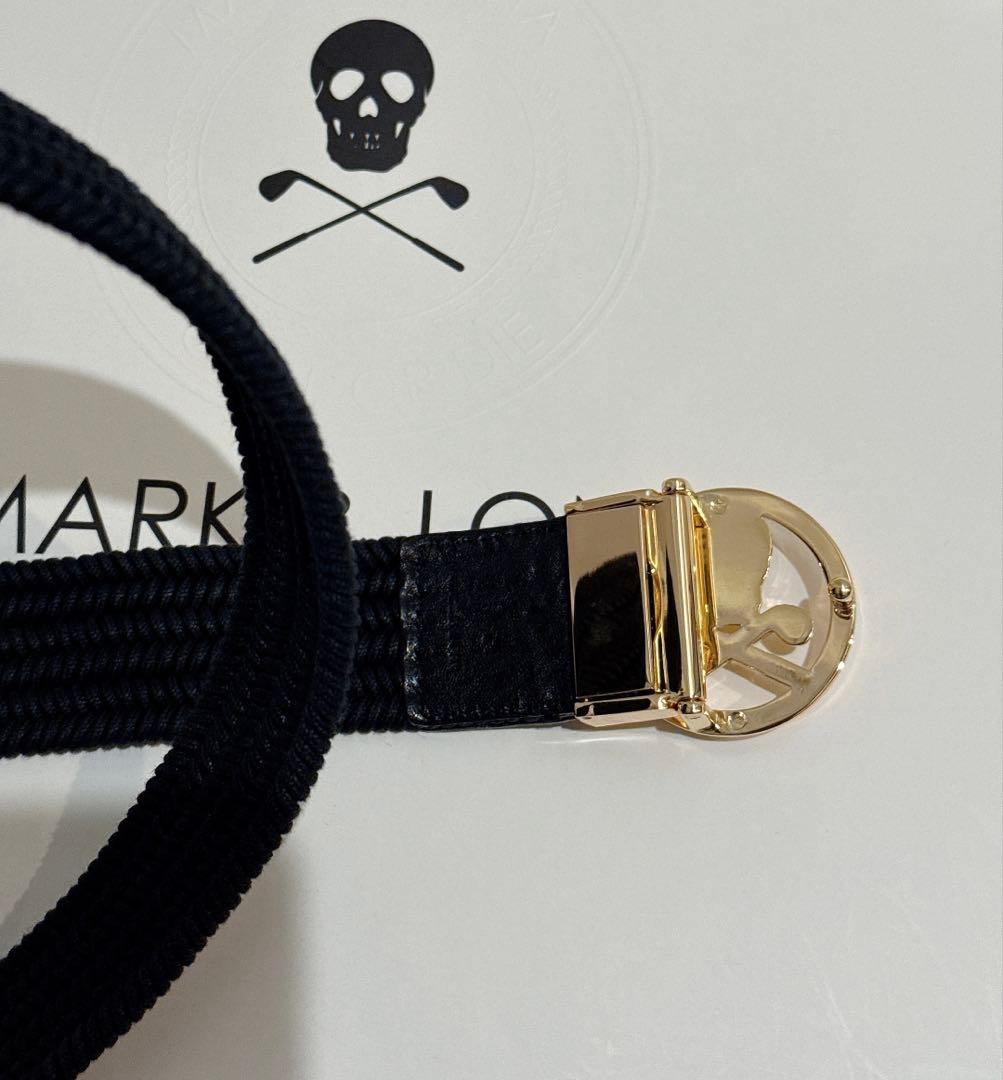美品 ★ MARK&LONA ベルト レザー 革 ブラック 正規品