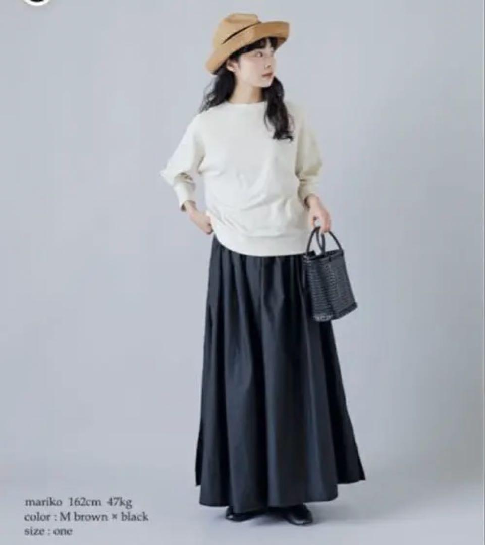 mature ha m brown × black ボックスハット　新品