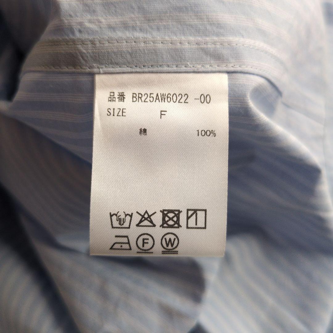 【未使用】現行品　BRILL　ブリル　ストライプオーバーシャツ　定価3.5万円