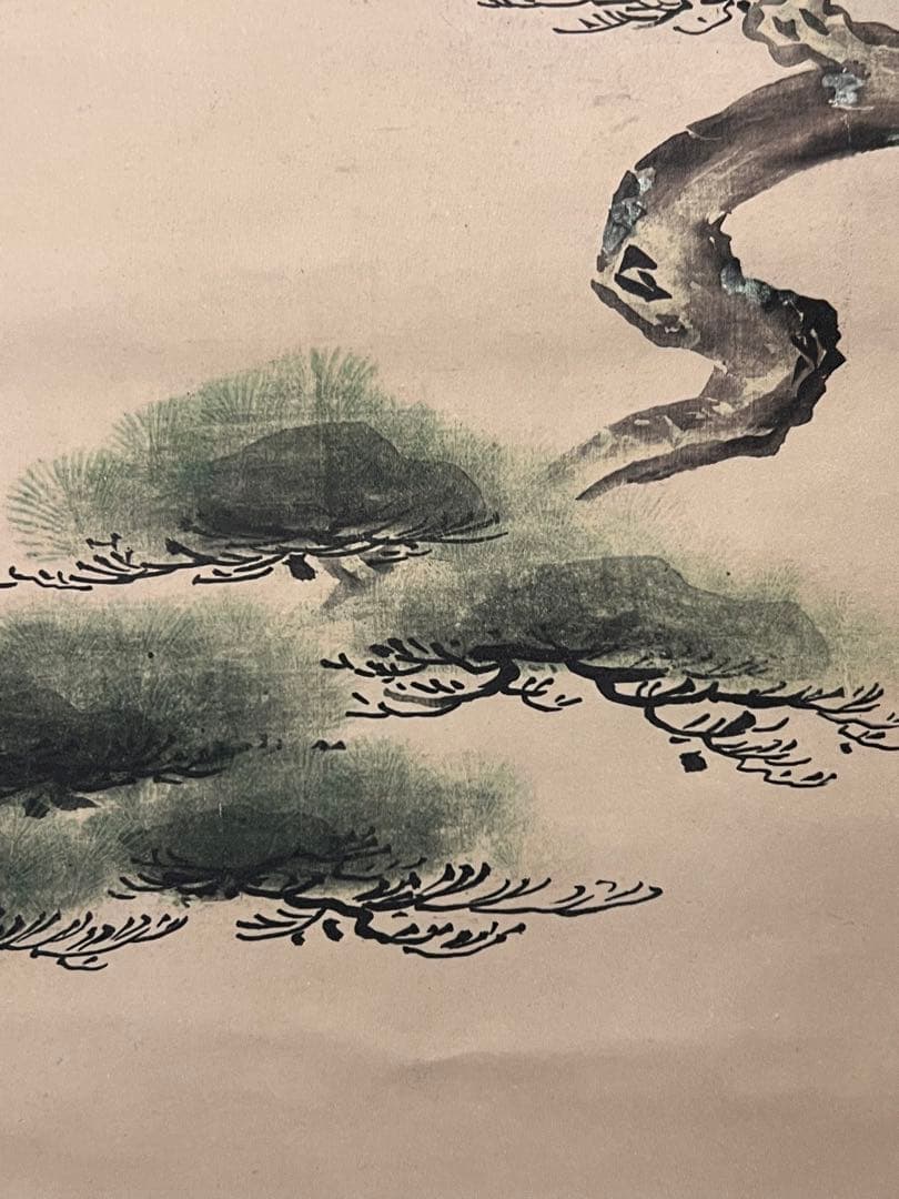 狩野祐信『白鷹図』 複製工芸 共箱 日本画 動物画 掛け軸 掛軸 茶掛 鷹