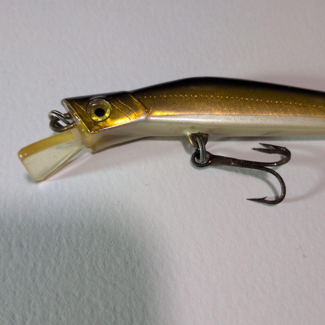鮎川ルアー　パルスミノー　ホイル貼り ハンドメイドルアー　オールドルアー