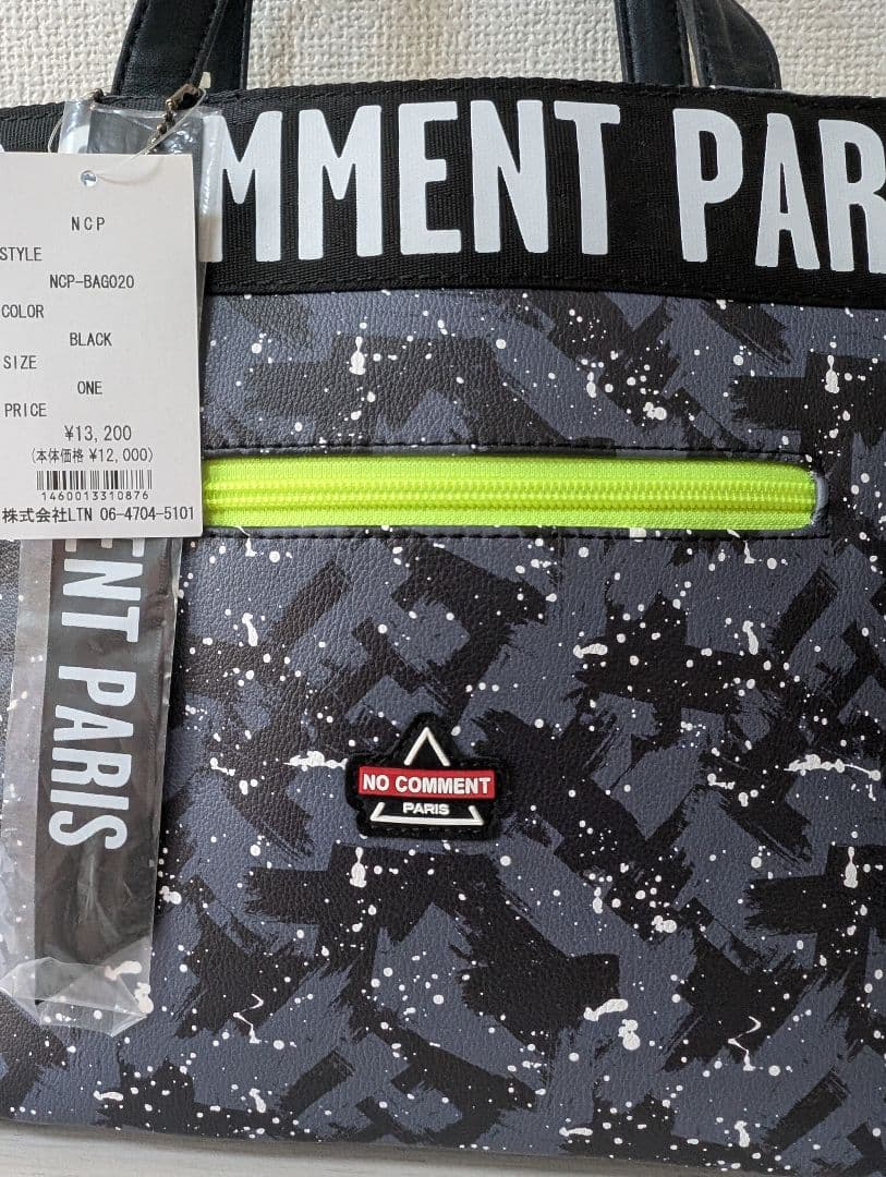 【新品未使用】NO COMMENT PARIS トートバッグ ゴルフバック