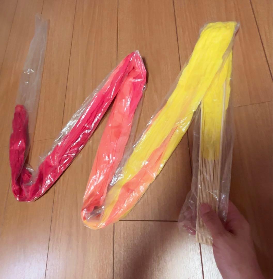 新品★ビッグファンベール★右手のみ★炎の赤橙黄