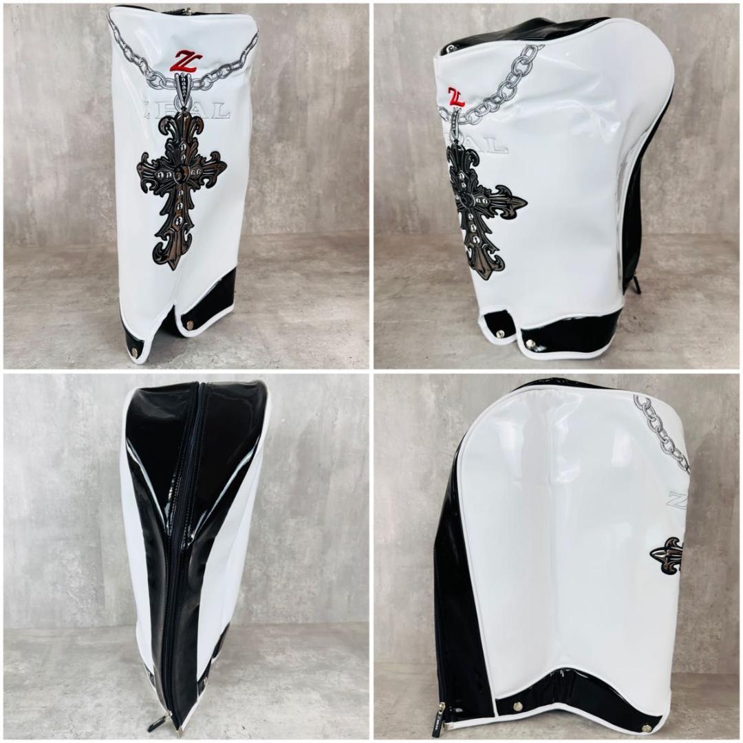 ZEAL ゴルフバッグ キャディバッグ 希少デザイン 6分割 クロス エナメル