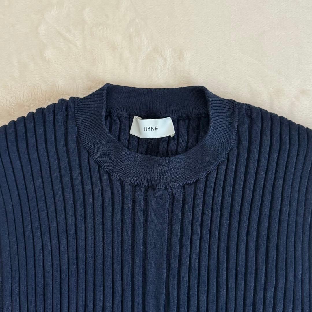 【未使用級】HYKEハイク リブニットショートトップ ビスチェ ベスト