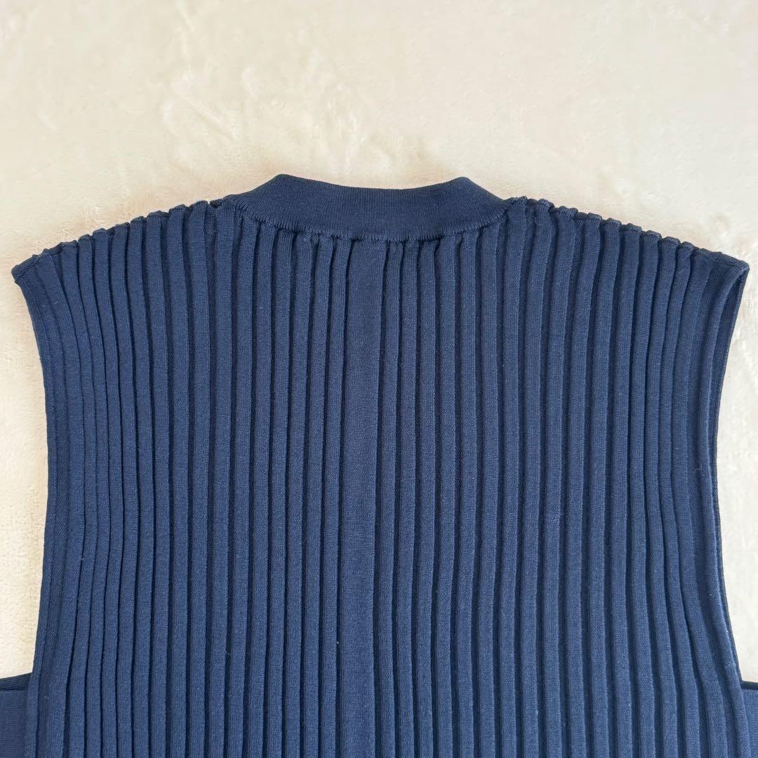 【未使用級】HYKEハイク リブニットショートトップ ビスチェ ベスト