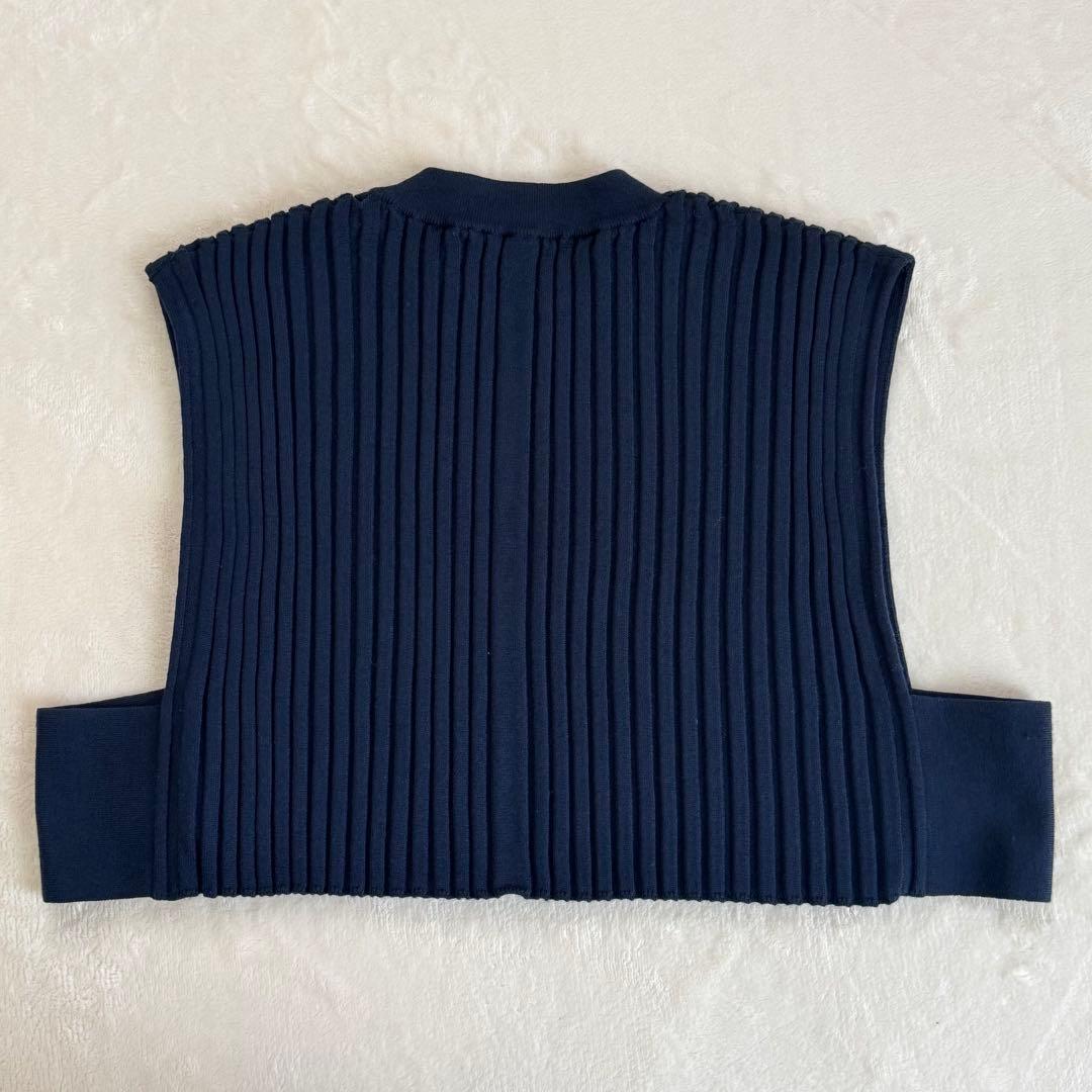 【未使用級】HYKEハイク リブニットショートトップ ビスチェ ベスト