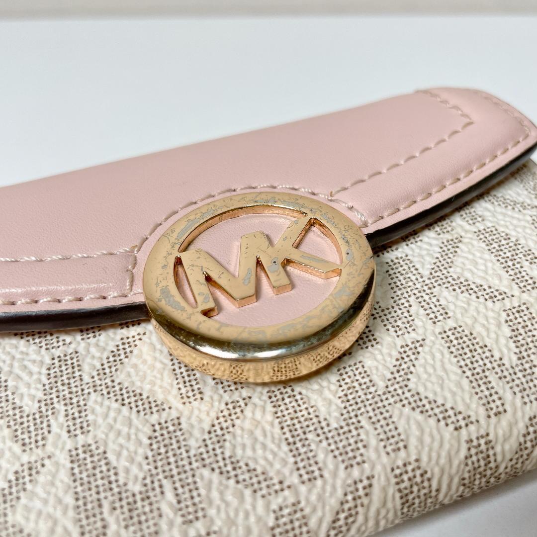 美品✨MICHAEL KORS　キーケース　６連 キーフック ピンク MKシグネ